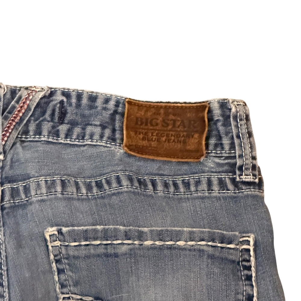 Big Star Pioneer Regular Boot Cut Jeans Mens 36R Medium Wash Buckle DMP10HCRSVY - Picture 11 of 16